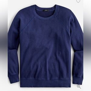 NWT J. Crew Navy Magic Rinse™ crewneck sweatshirt